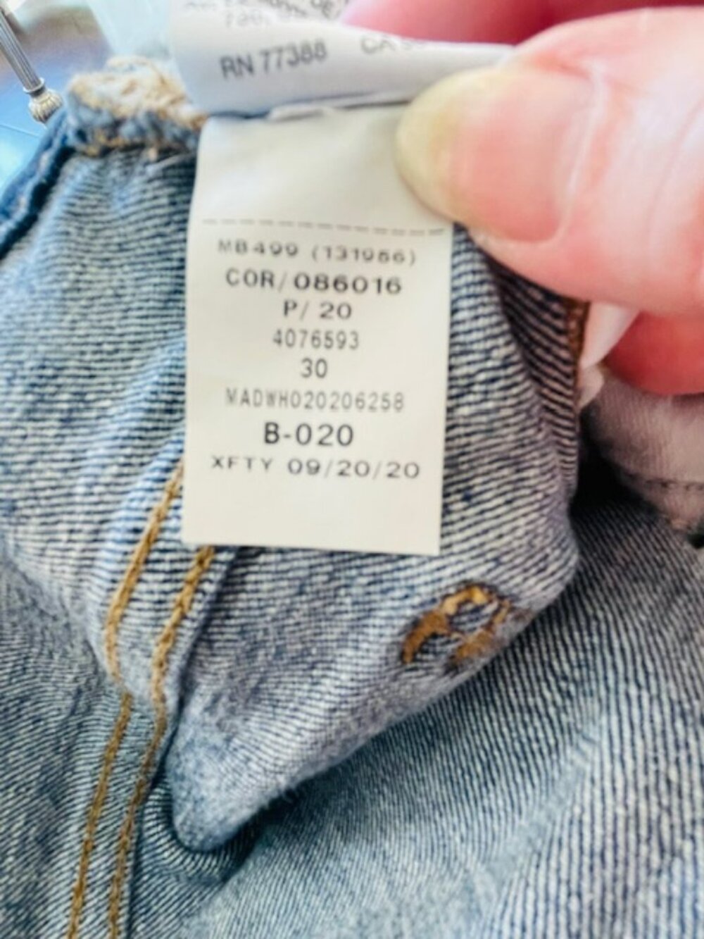 Madewell Mid Rise Straight Leg Tomboy Classic Jeans Light Stretch Size 30 - Picture 8 of 11